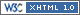  Valid xHTML 1.0 